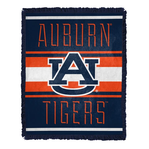 Northwest NCAA Auburn Tigers Nose Tackle Woven Jacquard Throw Blanket Cover