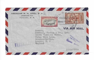 Panama 1951 Cover sent to England - Picture 1 of 2