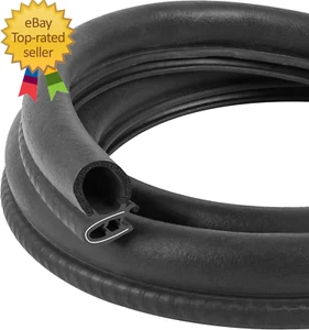 Automotive Door Weather Stripping 10Ft Car Door Rubber Edge Trim Seal Strip Gask - Picture 1 of 12