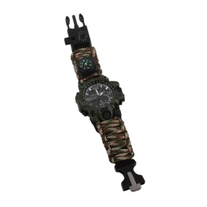 Men Climbing Digital Watch Paracord Band Waterproof Sports Watch For Outdoor - Bild 1 von 16