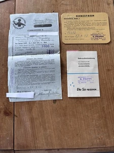 1957 RASOIO OHNESTROM vintage MODULO D’ordine CERTIFICATO garanzia e Istruzioni - Foto 1 di 8