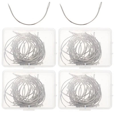  4 Cajas de Cómodas Agujas Curvas Agujas de Coser Portátil Profesional Foto 1 de 4