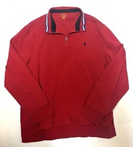 Polo Ralph Lauren Rosso Zip Uomo Xl - Foto 1 di 4