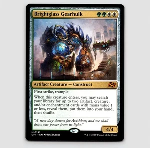Brightglass Gearhulk - DFT #191 Mythic - NM / Mint Aetherdrift Single - Picture 1 of 2