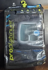 AND1 Hombres 3XL Pro Platino 6" en Entrepierna Calzoncillos Boxer Soporte Bolsa Negro Paquete de 6 - Imagen 1 de 3