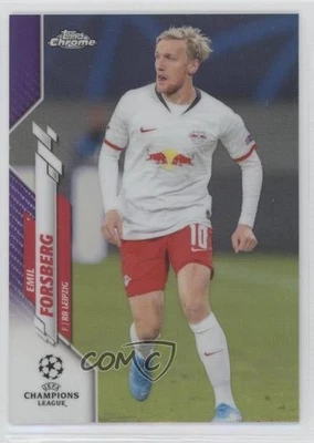2019-20 Topps Chrome UCL Purple Refractor /250 Emil Forsberg #40 - Image 1 of 2
