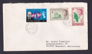 Cayman Islands 1967 3 colour franking cover to Switzerland - Picture 1 of 2