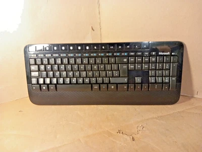 MICROSOFT 1477 Black Wireless Keyboard 2000 Wireless NO Receiver - Image 1 of 4