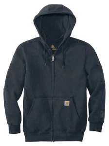 Carhartt Rain Defender Hooded Jacket Mens 2X-Navy Blue-Thermal Lined- Brand New - Picture 1 of 8