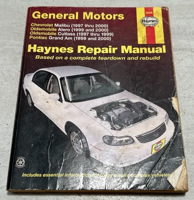 1997-2000 Pontiac Grand-AM Chevy Malibu Cutlass Haynes Repair Service Manual - Image 1 of 4
