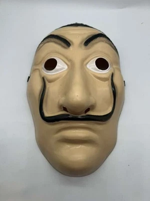 Money Heist Salvador Dali Mask La Casa de Papel Cosplay Full Face Prop halloween - Image 1 of 4