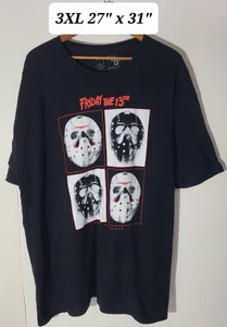 Friday the 13th Jason Voorhees Black 3XL T-Shirt Officially Licensed Horror - Picture 1 of 4