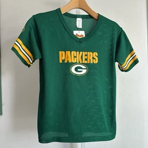 Vtg Franklin Youth Green Bay Packers SS Mesh Jersey Size M - Picture 1 of 5
