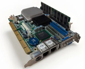 IEI PCISA-6770E2-RS-1GZ-R20 V2.0 carte CPU industrielle ISA/PCI + RAM 512 Mo - Foto 1 di 11