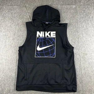 Sudadera con capucha sin mangas Nike Dr-Fit Training para hombre talla grande negra CZ2561-010 Lg - Imagen 1 de 11