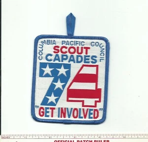 CH SCOUT BSA 1974 COLUMBIA PACIFIC COUNCIL SCOUTCAPADES OREGON FUSIONIERTER PATCH ODER! - Bild 1 von 1