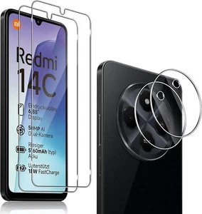 Per Xiaomi Redmi 14C Vetro Temperato Protezione Schermo + Pellicola Protezione Fotocamera - Foto 1 di 6