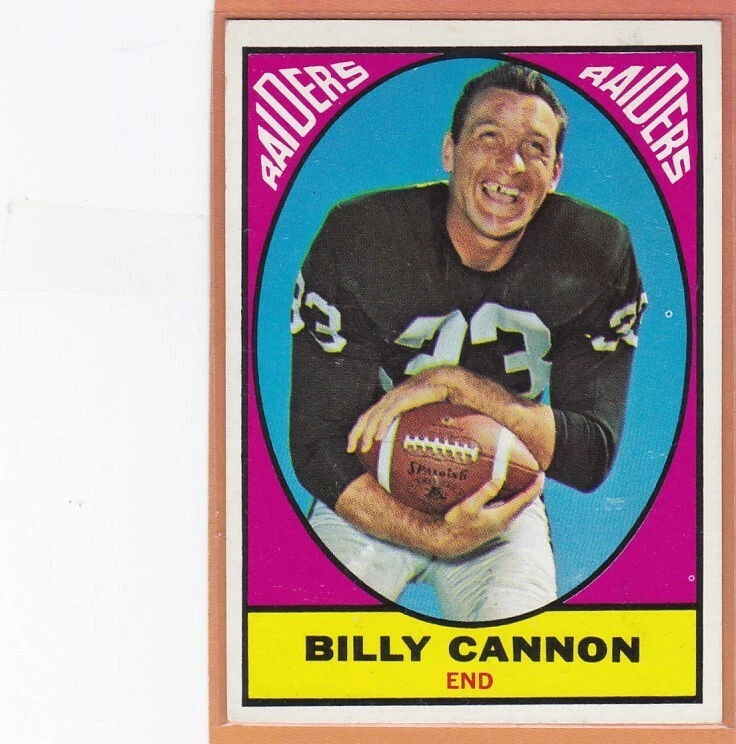 1967 TOPPS FOOTBALL BILLY CANNON #109 RAIDERS EX+/EXMT *80422 - Image 1 of 1