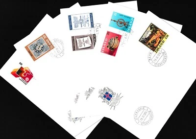 Iceland FDC 1976 Year Set Complete All Issues Included Z952 - Image 1 of 4