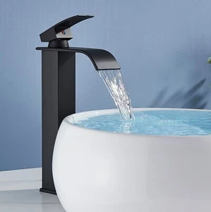 Grifería alta de lavabo grifo de baño grifo grifería monomando batería mezcladora lavabo - Imagen 1 de 11
