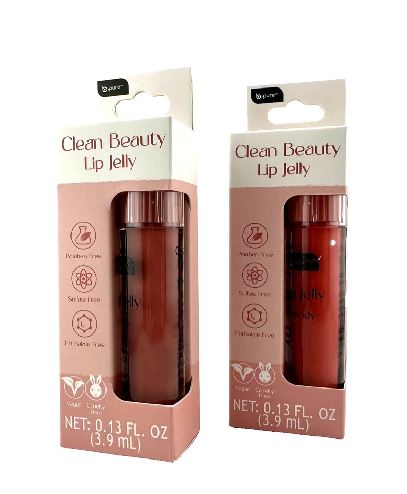 REVLON Fire & Ice Lipstick BPURE Carnation Lip Jelly Set Classic Red Gloss Duo