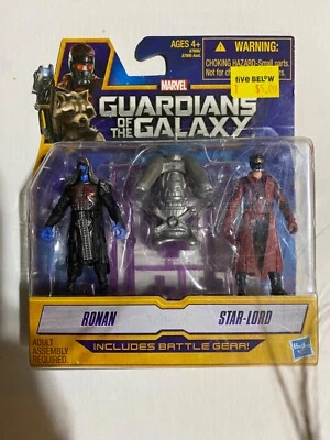 Marvel Guardianes de la Galaxia Ronan y Star-Lord paquete de 2 figuras - 2,5 pulgadas ¡NUEVO EN PAQUETE! Foto 1 de 4