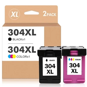 1-2PK 304XL Patronen für HP 304 DeskJet 2620 2630 3720 3730 3750 Envy 5010 5030. - Bild 1 von 4