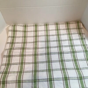 DII 18x18 green and white plaid pillow cover - Picture 1 of 4