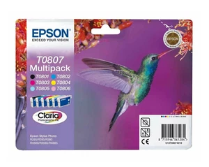 Epson Original T0807 cartucce di inchiostro multipack per R285 R360 RX560 RX585 RX685 - Foto 1 di 1