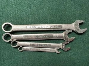 Lot of 4 Craftsman VV Series 12 Point Combination Wrench 17, 14, 11, 7mm USA - Bild 1 von 12