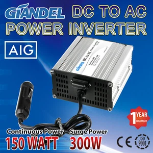 150W / 300W Power Inverter Modified Sine Wave DC 12V-AC 240V Giandel - Picture 1 of 8