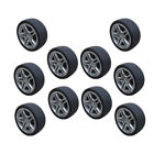  10 Pcs Vehicle Tires Car Toy Accessories Driving Steering Wheel Toys