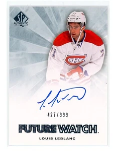 2011-12 SP AUTHENTIC #275 FUTURE WATCH ROOKIE AUTO 427 /999 LOUIS LEBLANC - Picture 1 of 1