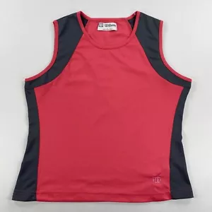 Wilson Womens Tennis Tank Top Pink/Grey Size Large - Picture 1 of 8