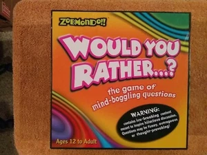 2003 Would You Rather? The Game Of Mind Boggling Questions Zobmondo - Complete - Picture 1 of 6