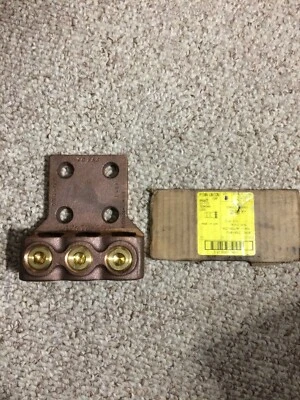 Penn Union VL3-21921 Bronze terminal Lug 500-800 kcmil mechanical Lug Vi-Tite - Image 1 of 4