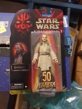 Star Wars Black Series Qui Gon Jinn 50th Anniversary Figure. Best Buy Exclusive.