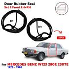Fits Mercedes Benz W123 200 280E 230TE 4D 1976 Door Seal Weatherstrip Rubber F