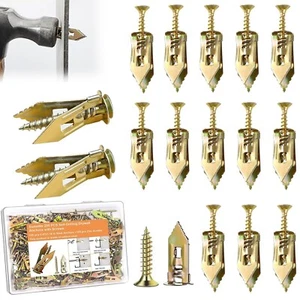 200 Pcs Self Drilling Drywall Anchors Screws Hollow Wall Anchor Expansion Kit - Picture 1 of 6