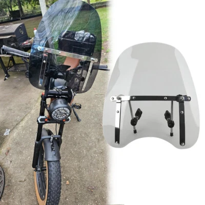 Parabrisas de 18" 7/8" Manillar de 1" para motocicleta Touring Bobber Foto 1 de 4
