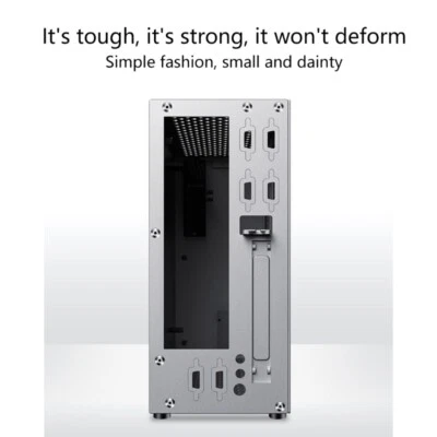 Aluminum Mini-ITX Tower for Case FH01 HTPC for Case Desktop Chassis with 4 x USB - Image 1 of 4