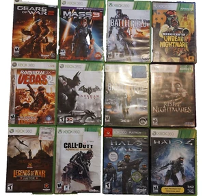 Lot 12 Xbox 360 Shooter Action Games Halo 4, Call of Duty,  Mass Effect 3 MORE! - Picture 1 of 5