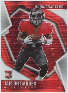 Tarjeta RC #133 Jaelon Darden 2021 Panini Rookies & Stars Red Pulsar Prizm - Imagen 1 de 2
