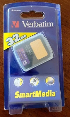 RARE new still sealed vintage Verbatim Smartmedia card 32 MB 32MB - Image 1 of 2