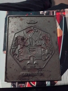 Ford Leamington Spa Gießerei Werk Gusseisen Plakette mit Wappen - Bild 1 von 6