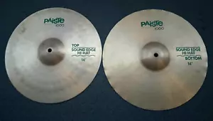 Paiste 1000 14" Sound Edge Hi Hat Cymbals - Picture 1 of 4
