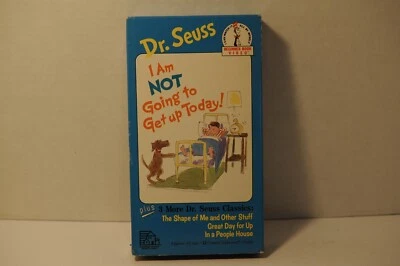 Dr. Seuss's I am not going to get up today, Children video, VHS video Tape - Image 1 of 3