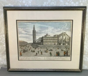 George Balthasar Probst Engraving of Notre Dame in Seville Spain Latter 1700s - Picture 1 of 12
