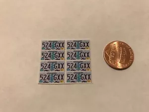1/18 scale Oregon license plate decals for diecast model vehicles - Picture 1 of 2