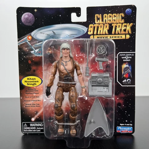 Playmates Classic Star Trek Movie Series Khan Noonien Singh 5" Action Figure Cover